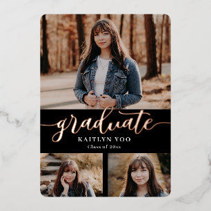 Exquise Goût Foil Graduation Invitation Foil In