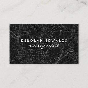 Exquisite Black Marble Business Card