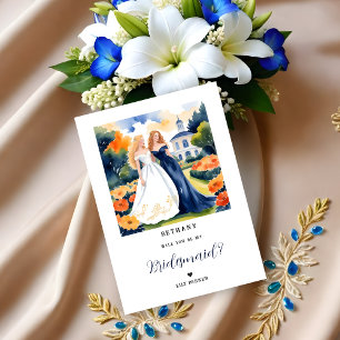 Exquisite Blue Two Caucasian Girls Bridesmaid