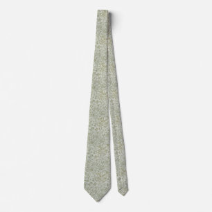 Exquisite foliage print tie in Arts & Crafts style