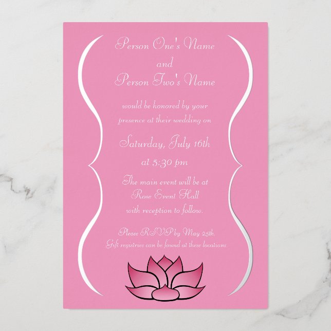 Exquisite Lotus in Pink (Front)