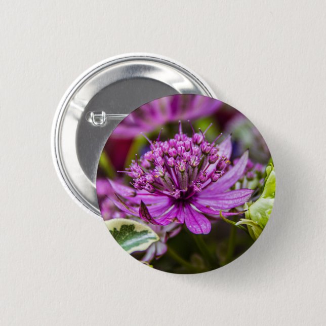 Exquisite magic of blossoms #1 2 inch round button (Front & Back)
