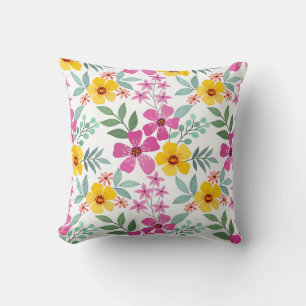 Exquisite Orchid Garden Throw Pillow