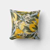 Exquisite pattern with yellow bergamot fruits, cit