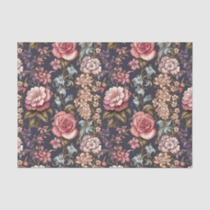 Exquisite Pink Flowers Decoupage Paper for Artisti