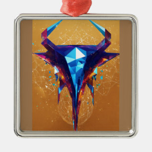 "Exquisite Premium Square Ornament – Elegant Cust