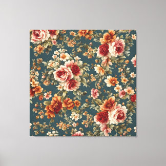 Exquisite Romantic Roses and Beautiful Flowers Canvas Print