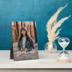 Exquisite Taste EDITABLE COLOR Graduation Plaque