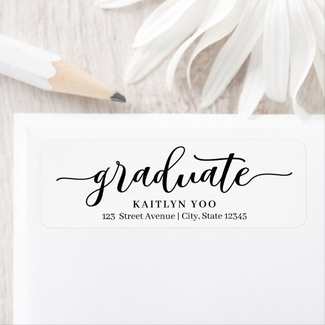 Exquisite Taste Editable Colour Graduation Address (Insitu)