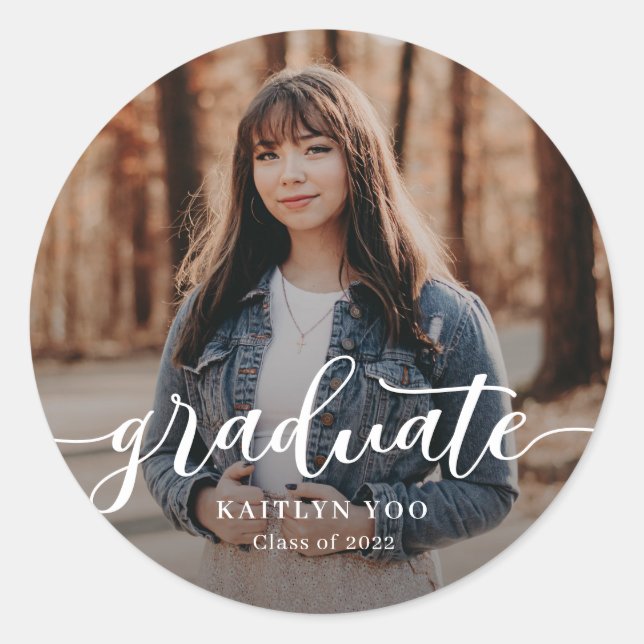 Exquisite Taste Editable Colour Graduation Sticker (Front)