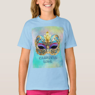 Exquisite Venectian Mask on a Colored Background T-Shirt