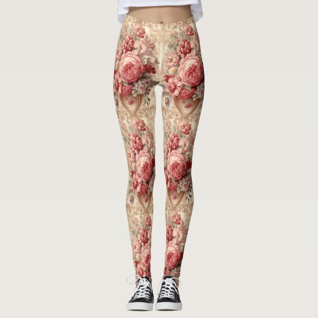 Exquisite Vintage Shabby Chic Leggings (Front)