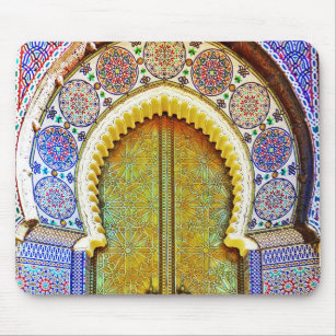 Exquisitely Detailed Moroccan Pattern Door Mouse Pad