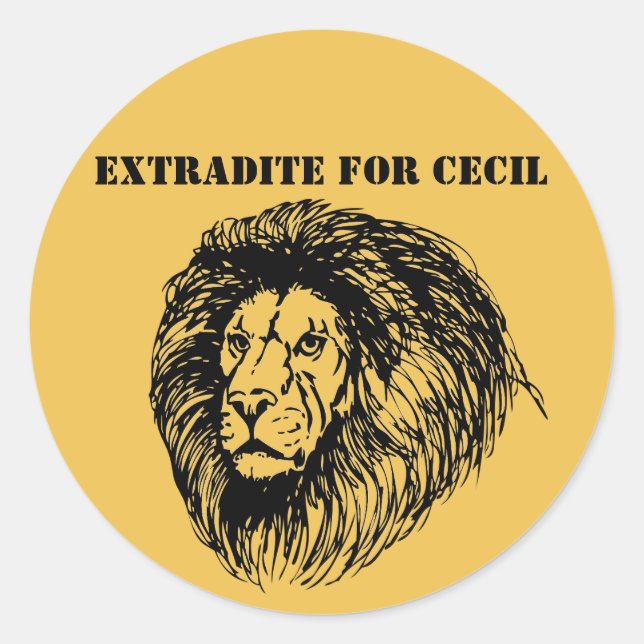Exradite For Cecil Classic Round Sticker (Front)