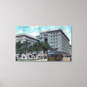 Exteior View of the US Grant Hotel Canvas Print