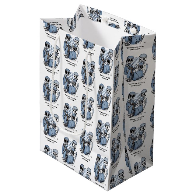 Extension Cord Medium Gift Bag (Front Angled)