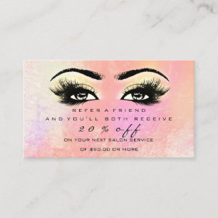 Extension de maquillage de la carte de référence d