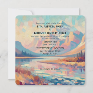 Extérieur Huile Peint Faire-part de mariage de mon
