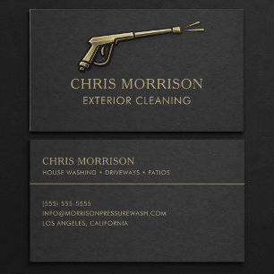 Exterior Cleaning Pressure Washing Business Card