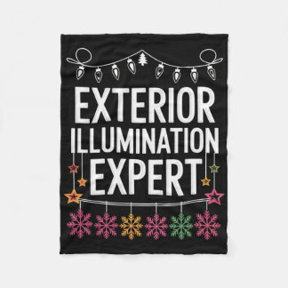 Exterior Illumination Expert Christmas Lights Disp Fleece Blanket