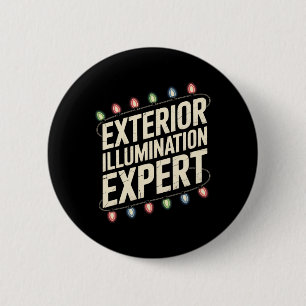 Exterior Illumination Expert Christmas Season Humo 2 Inch Round Button