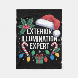 Exterior Illumination Expert Christmas Season Humo Fleece Blanket