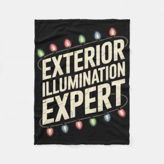 Exterior Illumination Expert Christmas Season Humo Fleece Blanket