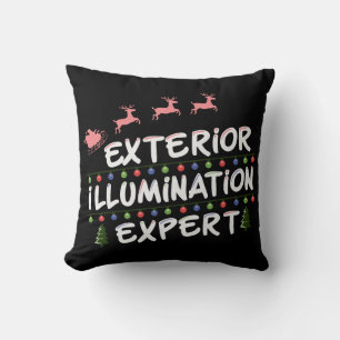 Exterior Illumination Expert Funny Throw Pillow