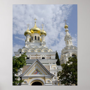 Exterior of Saint Alexander Nevsky Cathedral Poster
