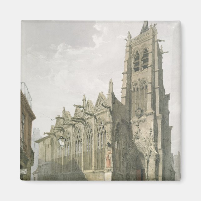 Exterior of the Church of St. Severin, Paris Magnet (Front)