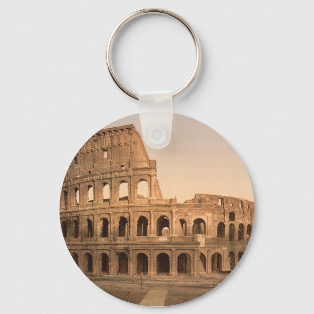 Exterior of the Colosseum, Rome, Italy Keychain (Front)