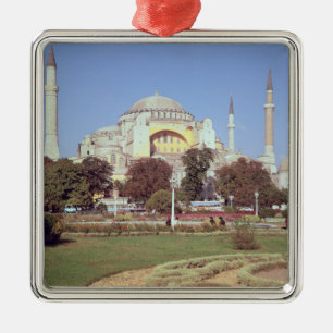 Exterior view, built 532-37 AD Metal Ornament