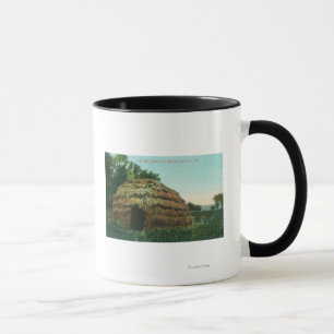 Exterior View of a Tule HutLake County, CA Mug