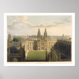 Exterior view of All Souls College, taken from the Poster