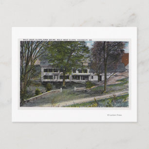 Exterior View of Bald Head Cliffs Farm House Postcard