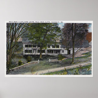 Exterior View of Bald Head Cliffs Farm House Poster
