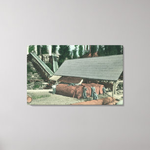Exterior View of Benton's MillRedding, CA Canvas Print