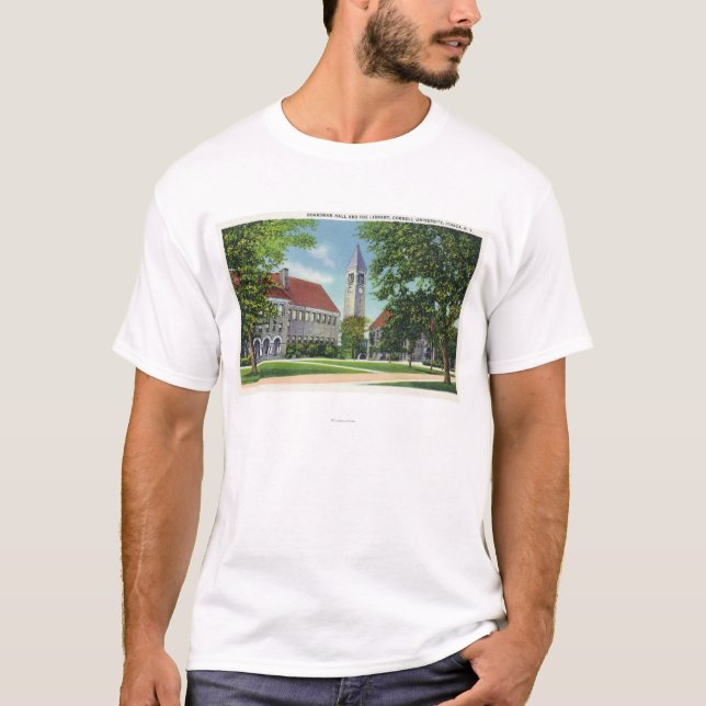 Exterior View of Boardman Hall and the Library T-Shirt (Front)