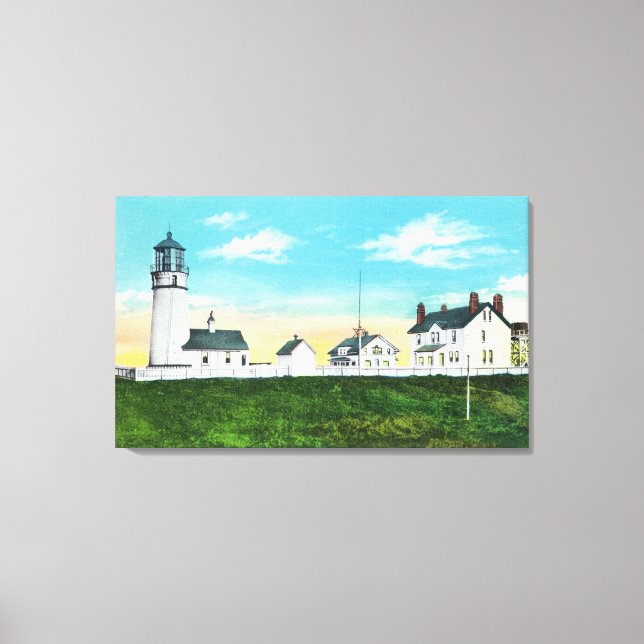 Exterior View of Cape Blanco LighthouseCoast Canvas Print (Front)