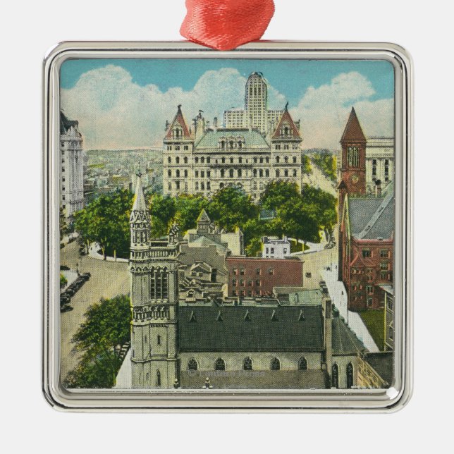 Exterior View of Capitol Hill and Official Metal Ornament (Front)