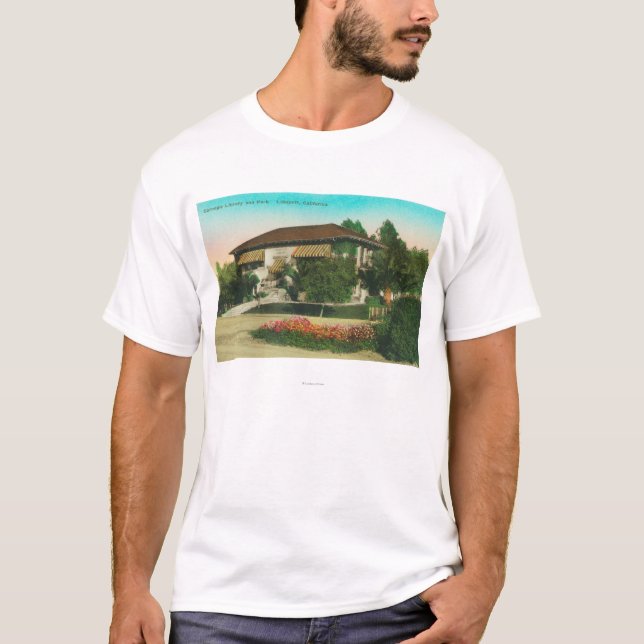 Exterior View of Carnegie LibraryLakeport, CA T-Shirt (Front)