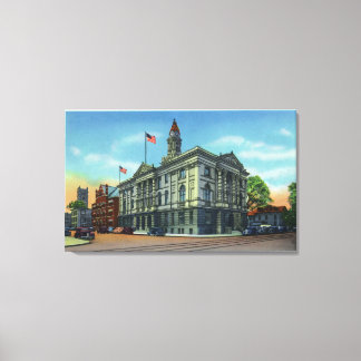 Exterior View of City Hall 3 Canvas Print