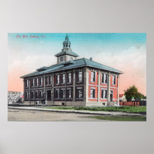 Exterior View of City HallSalinas, CA Poster