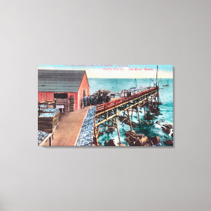Exterior View of Del Monte Sardine Packing Canvas Print