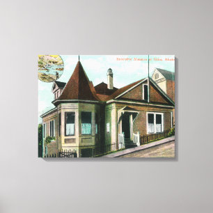 Exterior View of Executive MansionSitka, AK Canvas Print