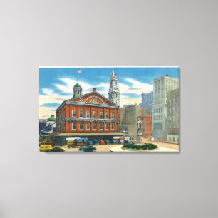 Exterior View of Faneuil Hall # 2 Canvas Print