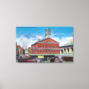 Exterior View of Faneuil Hall Canvas Print