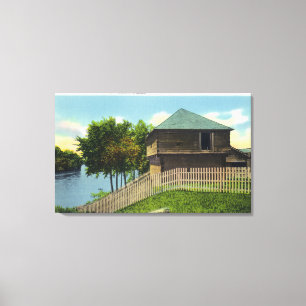 Exterior View of Fort Halifax Canvas Print