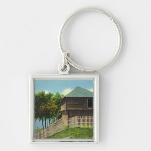 Exterior View of Fort Halifax Keychain