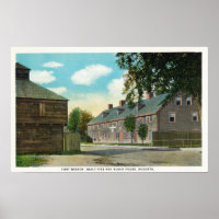 Exterior View of Fort Weston and Block House
